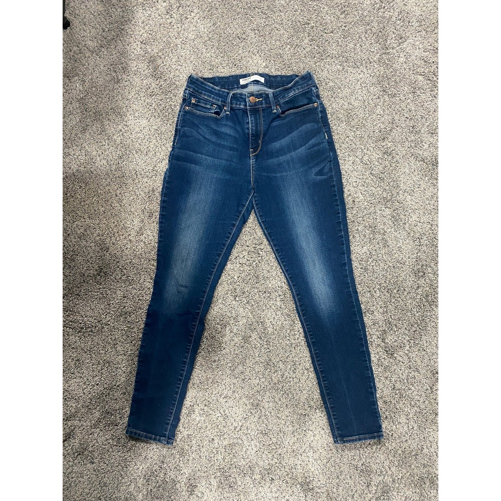 Signature by Levi Strauss & Co Jeans Mid-Rise Skinny Dark Wash Denim Womens 4